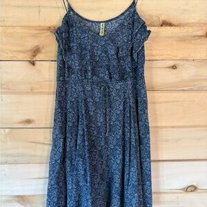 Free People Navy Paisley Maxi Dress